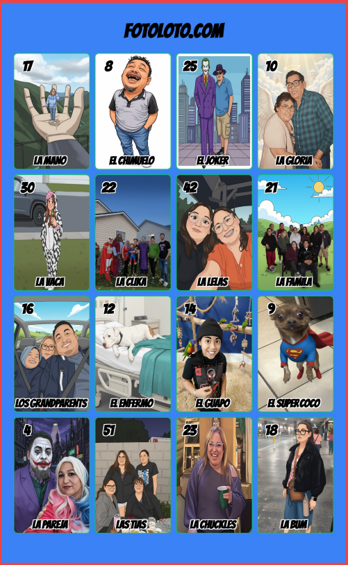 FotoLoto - Lotería Maker & Custom Bingo Card Generator